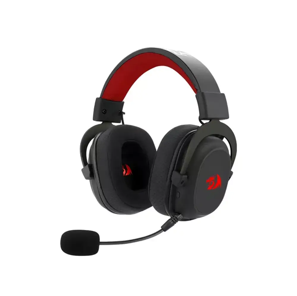 Headset Gamer Redragon H510-Pro Zeus Rgb Wireless 7.1 53mm Preto